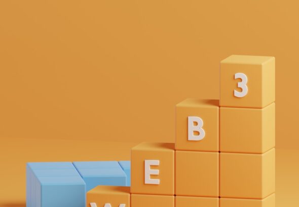 a block tower with the letters b e w on it