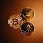 a group of gold coins