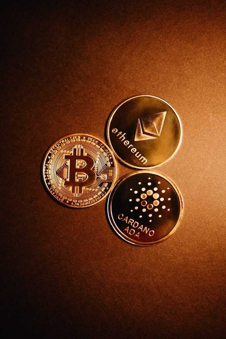 a group of gold coins